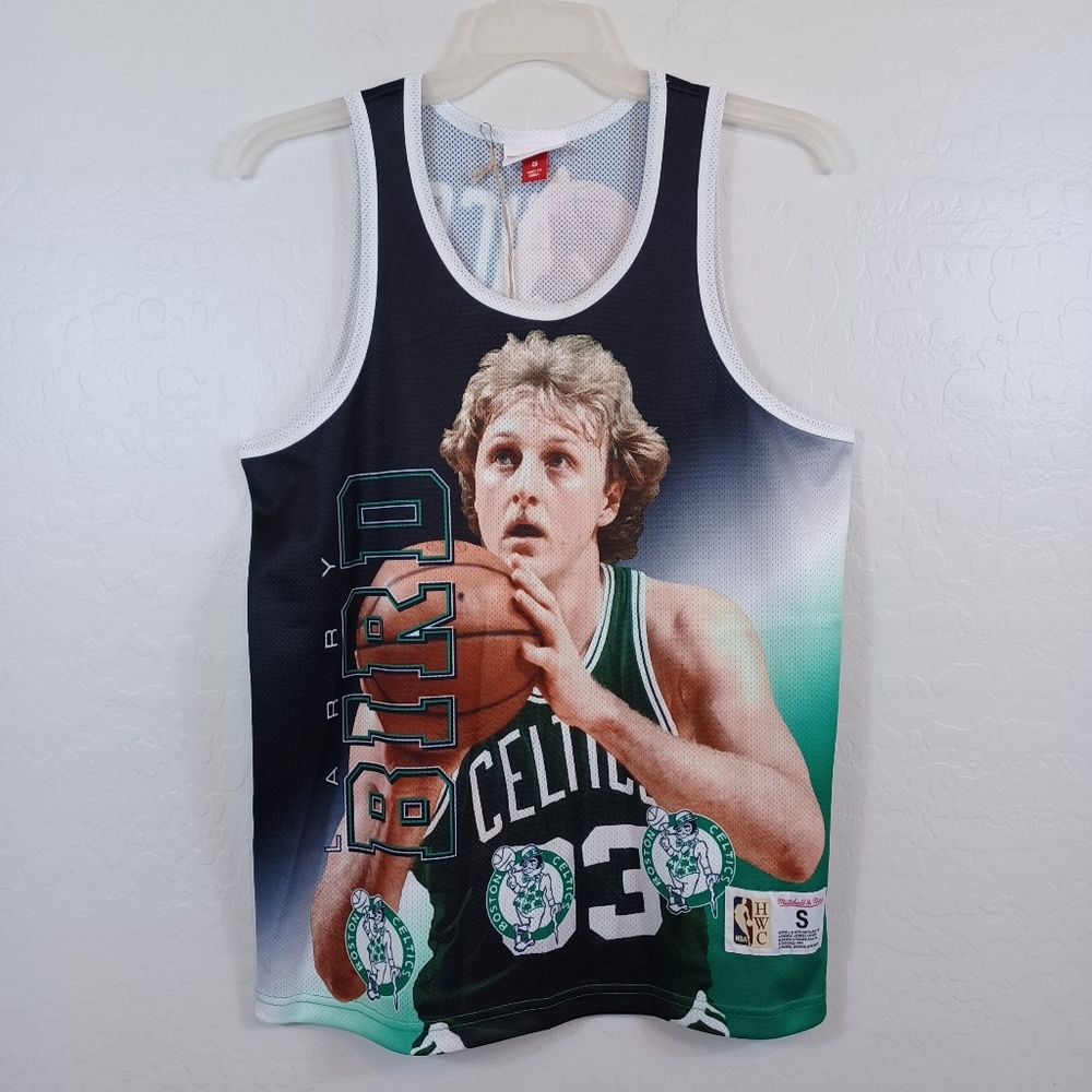Mitchell & Ness  Vintage NBA Behind The  Boston Celtics - Larry Bird S Black
